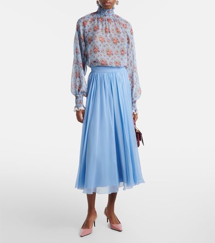 Silk chiffon midi skirt - Dolce&Gabbana - Modalova
