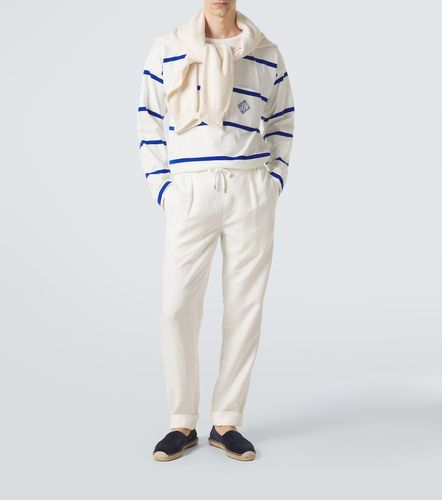 Pantaloni regular in seta e lino - Ralph Lauren Purple Label - Modalova