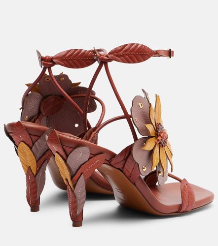 Brightside floral-applique leather sandals - Zimmermann - Modalova