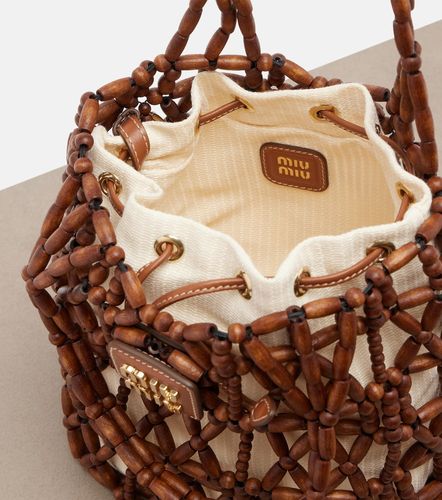 Miu Miu Beaded bucket bag - Miu Miu - Modalova