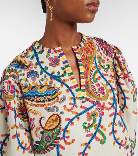 Etro Top de algodón estampado - Etro - Modalova