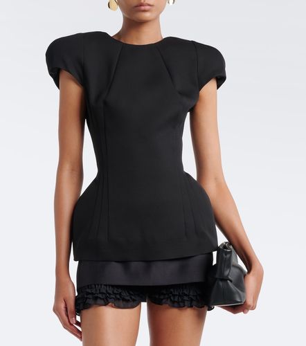 Top in seta e cashmere imbottito - Magda Butrym - Modalova