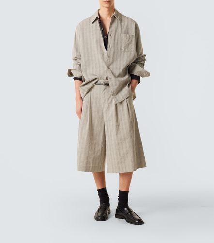 Split striped cotton and linen-blend capri pants - Our Legacy - Modalova