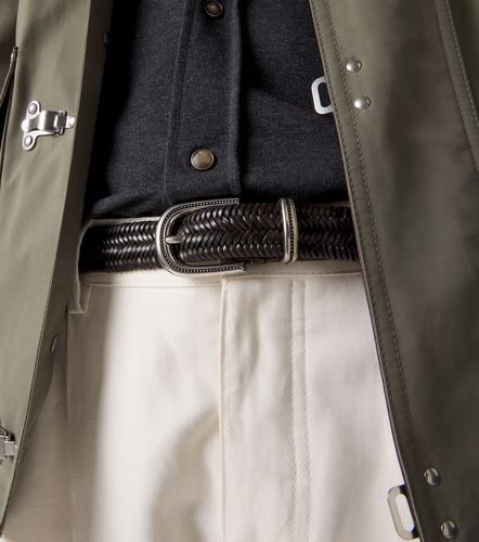 Woven leather belt - Brunello Cucinelli - Modalova