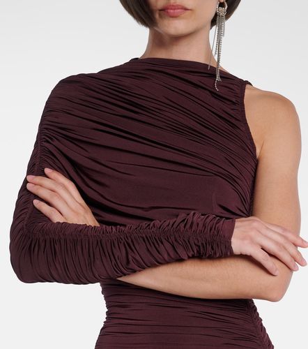 Abito midi monospalla con ruches - Mugler - Modalova