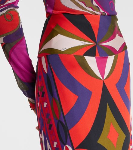 Printed jersey satin maxi skirt - Pucci - Modalova