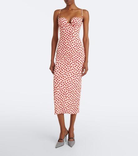 Alaïa Abito lungo in jersey a pois - Alaia - Modalova