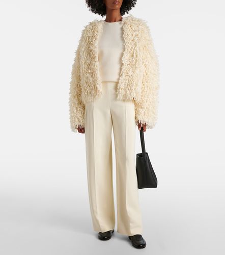 Van fringed wool-blend jacket - Fforme - Modalova