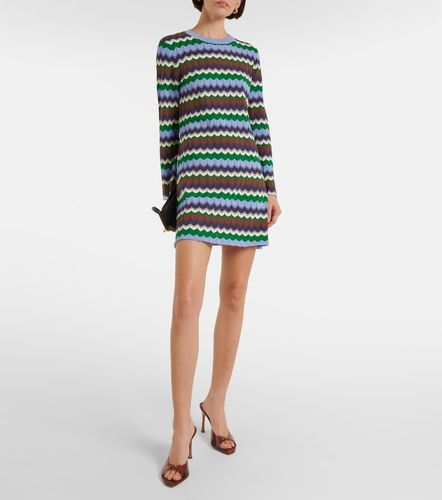 Mylene chevron cotton minidress - Rixo - Modalova