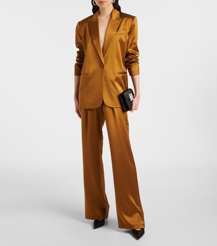 Blazer oversize in raso di seta - The Sei - Modalova