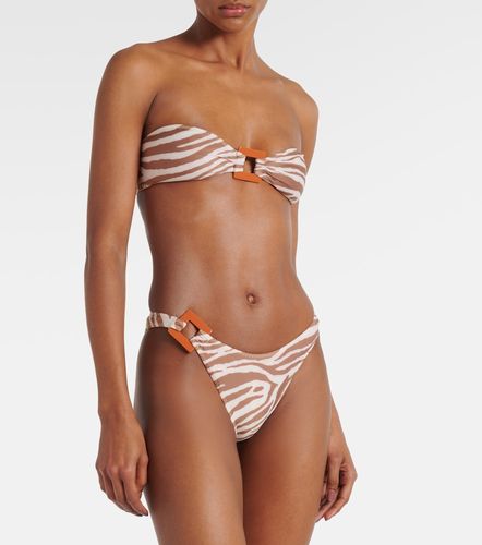 Top de bikini bandeau estampado - Same - Modalova