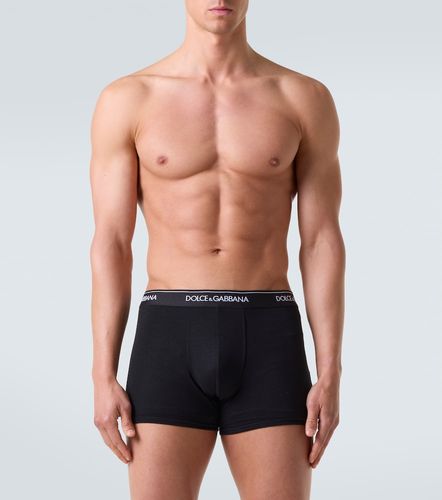 Set de 2 bóxers en mezcla de algodón - Dolce&Gabbana - Modalova