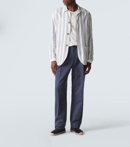 Pantalones rectos de lino y algodón - Brioni - Modalova