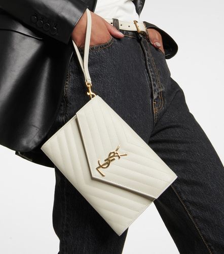 Cassandre Small matelasse leather clutch - Saint Laurent - Modalova