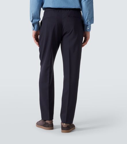 Zegna Wool canvas straight pants - Zegna - Modalova