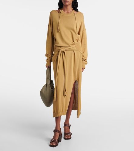 Vestido midi de algodón trompe-l'œil - Lemaire - Modalova