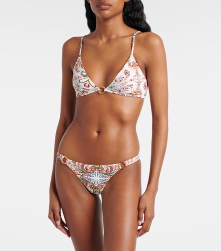 Greece printed triangle bikini top - Melissa Odabash - Modalova