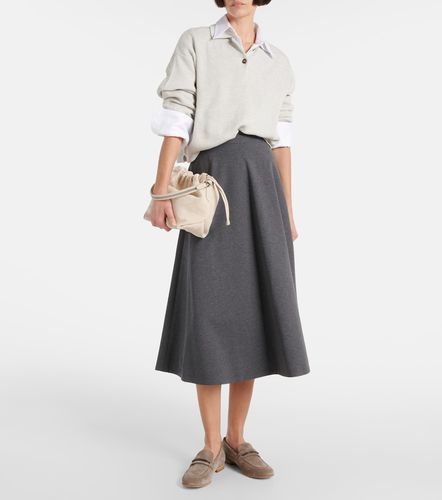 Pullover in cotone a coste - Brunello Cucinelli - Modalova