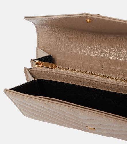 Monogram Large leather wallet - Saint Laurent - Modalova