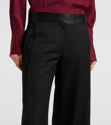Side Panel wool-blend wide-leg pants - Victoria Beckham - Modalova