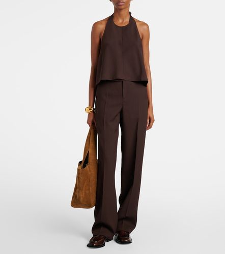 Open-back halterneck wool top - Wardrobe.NYC - Modalova