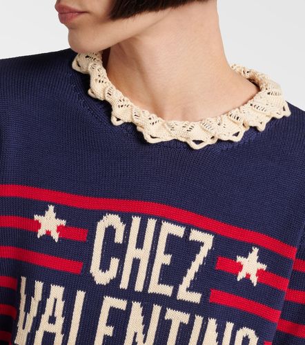 Pullover Chez in cotone a righe - Valentino - Modalova
