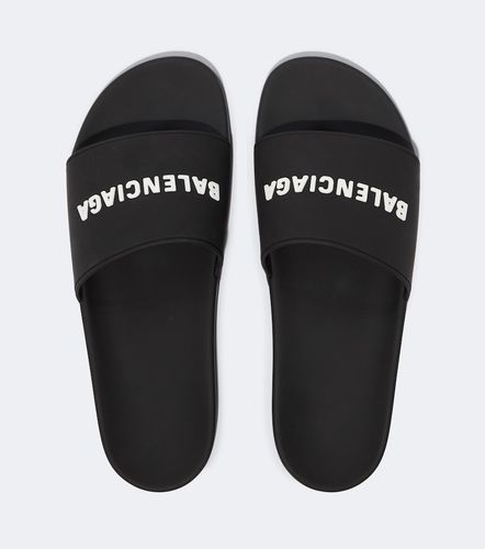 Balenciaga Pool logo rubber slides - Balenciaga - Modalova