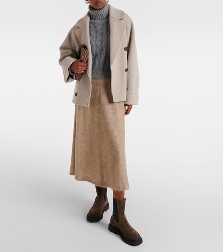 Pullover in lana e mohair a collo alto - Brunello Cucinelli - Modalova