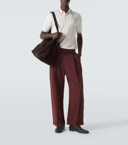Dolce&Gabbana Polo de seda con DG - Dolce&Gabbana - Modalova