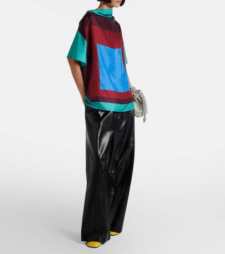 Loewe Printed silk satin top - Loewe - Modalova