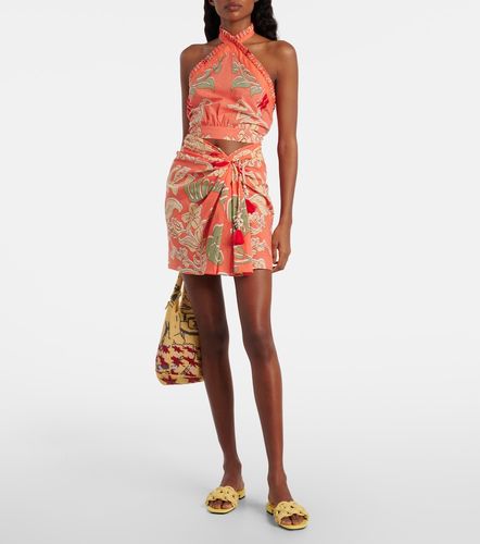 Suma printed cotton crop top - Poupette St Barth - Modalova
