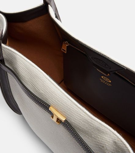 Tod's Borsa Tim Medium in canvas - Tod's - Modalova