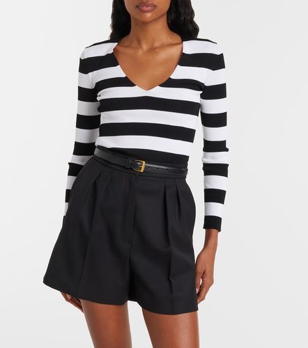 Pullover Vello in maglia a coste a righe - Max Mara - Modalova