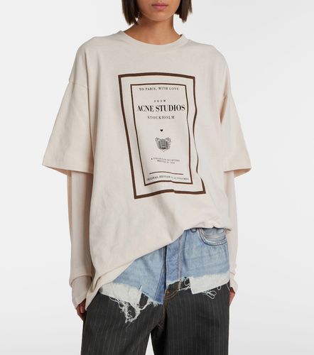 Camiseta oversized de jersey de algodón - Acne Studios - Modalova