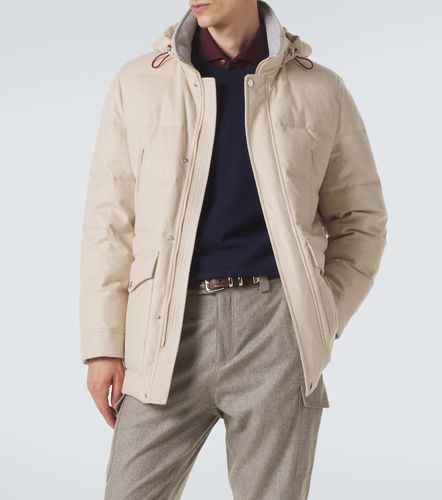 Wool flannel down parka - Brunello Cucinelli - Modalova