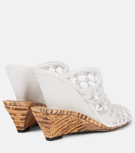 Double 110 woven leather wedge mules - Jacquemus - Modalova