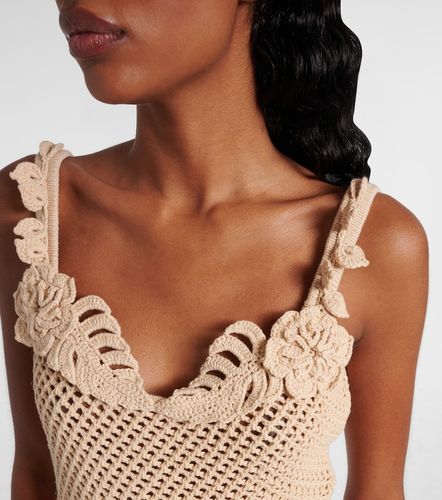 Top de croché de mezcla de algodón - Elie Saab - Modalova