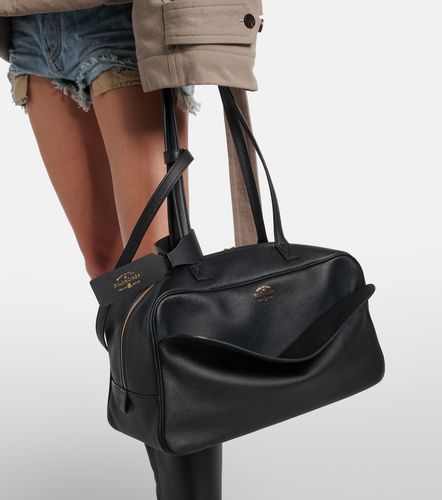 Carrie Medium leather bowling bag - Balenciaga - Modalova