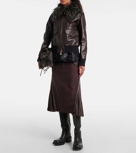 Sacai Leather jacket - Sacai - Modalova