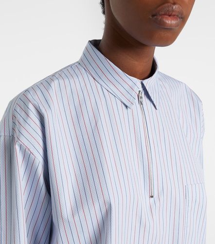 Camicia oversize in cotone a righe - Prada - Modalova