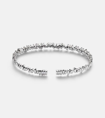 Classic 18kt white gold bangle with diamonds - Suzanne Kalan - Modalova