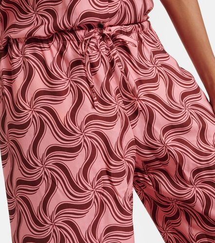 Printed mid-rise wide-leg pants - Dries Van Noten - Modalova