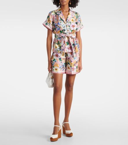 Camicia in seta con stampa - Dolce&Gabbana - Modalova