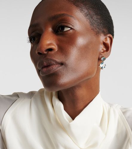 Kt gold drop earrings with topazes - Mateo - Modalova