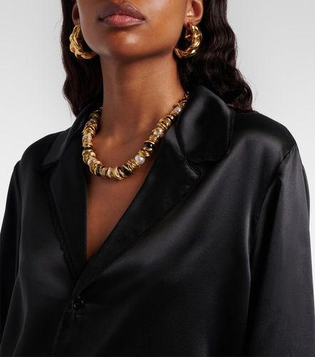 Camicia in raso di seta - Saint Laurent - Modalova