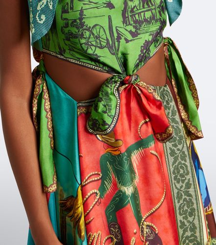 Alémais Vestido midi Ace de seda estampado - Alemais - Modalova