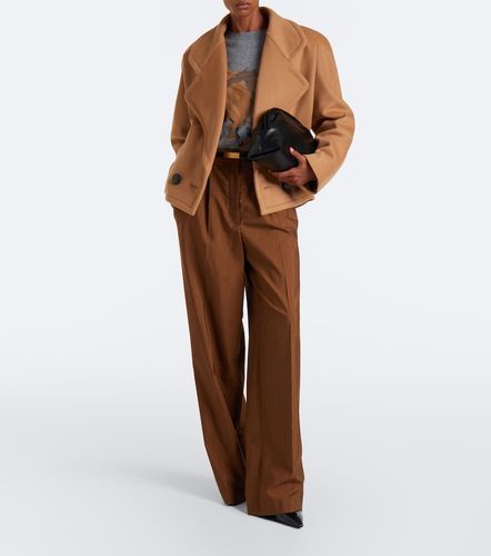 Pantaloni a gamba larga in lana e seta - Stella McCartney - Modalova