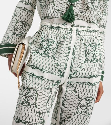 Pantaloni a gamba larga in cotone - Tory Burch - Modalova