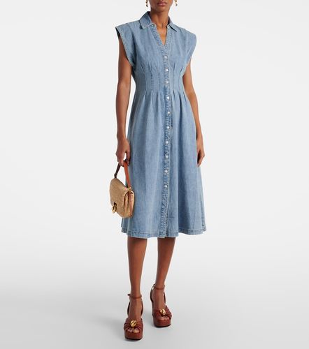 Vestido midi Ruben de denim - Veronica Beard - Modalova