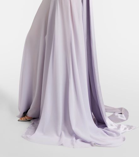 Abito lungo in seta con fiocco - McQueen - Modalova